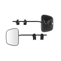 Towing Mirrors Extra Wide Flat Glass Pair For Caravan & RVs-Love My Caravan Australia