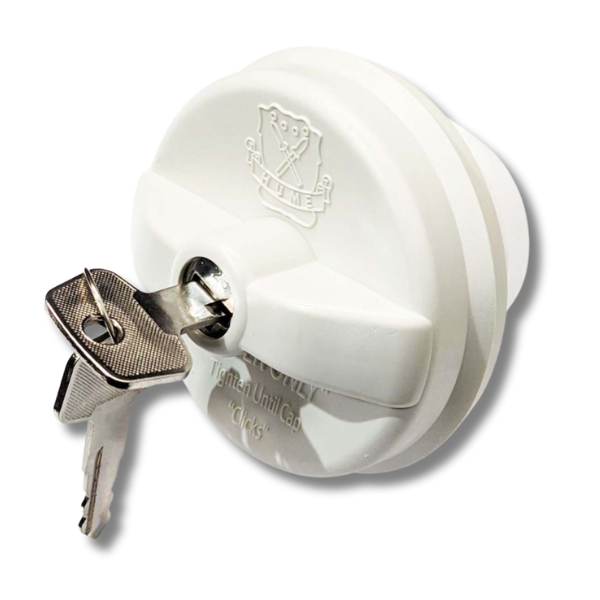 Water Filler Cap Keys White For Caravan & RVs-Love My Caravan Australia