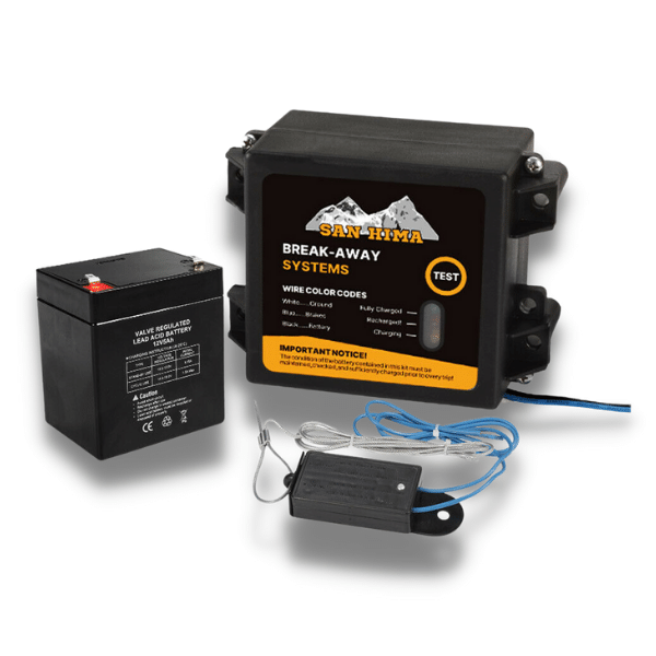 12V 5AH Built-In Battery Break Away System 1-2 Axle Capacity Love My Caravan
