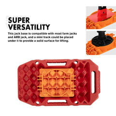 1x Recovery Track with Jack Base in Red + Carry Bag - 15T Love My Caravan