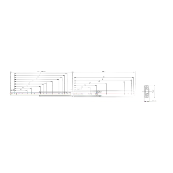 2x 355mm Lock In/Lock Out Drawer Slides - 227kg Rated Love My Caravan