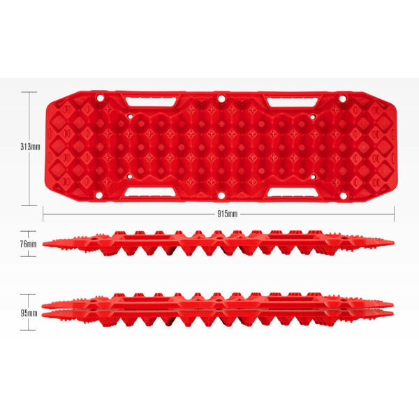 2x Recovery Tracks in Red + Leash - 10T Love My Caravan
