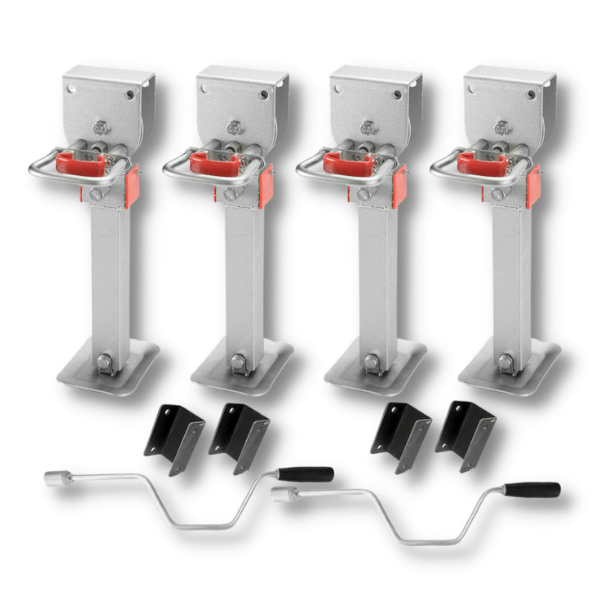 4x Drop Down Corner Legs for Caravans / Camper Trailers - 470mm-660mm Love My Caravan