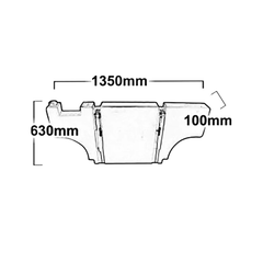50L Polyethylene Narrow Water Tank for Caravans / Camper Trailers Love My Caravan