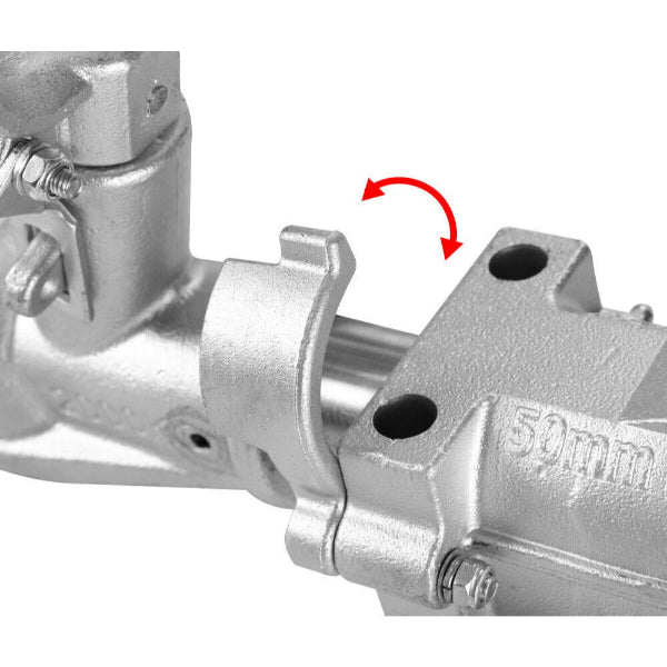 50mm Coupling Hitch + Mechanical Brake Bracket - 2000kg Love My Caravan