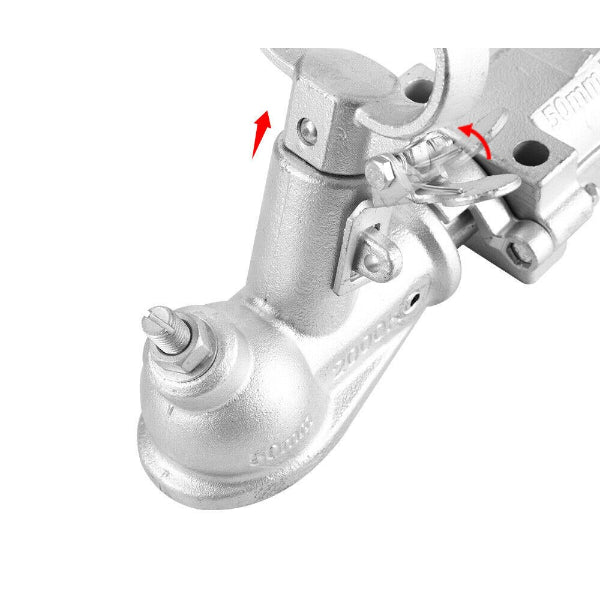 50mm Coupling Hitch + Mechanical Brake Bracket - 2000kg Love My Caravan