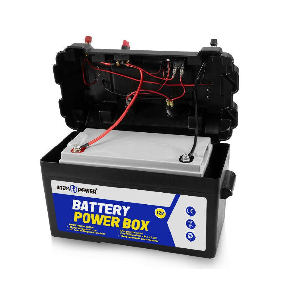 Battery Power Box with 12V Outlet and 2x 5V USB Outlets Love My Caravan