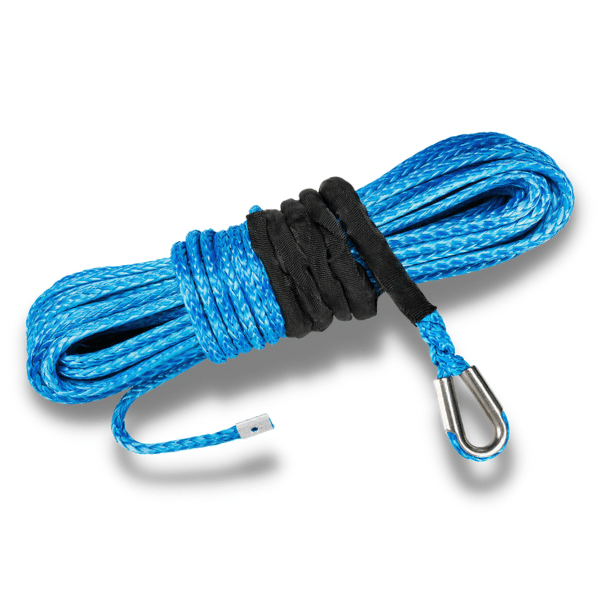 Recovery Tow Braided Winch Rope in Blue - 10mm x 30m Love My Caravan