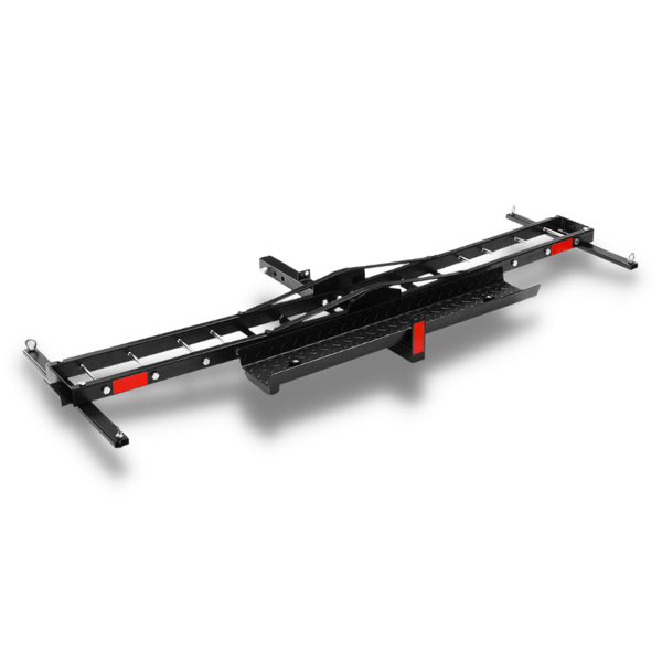 Steel Motorcycle Carrier for Cars 2” Hitch Receiver with 4x Extra Tie Down Points Love My Caravan